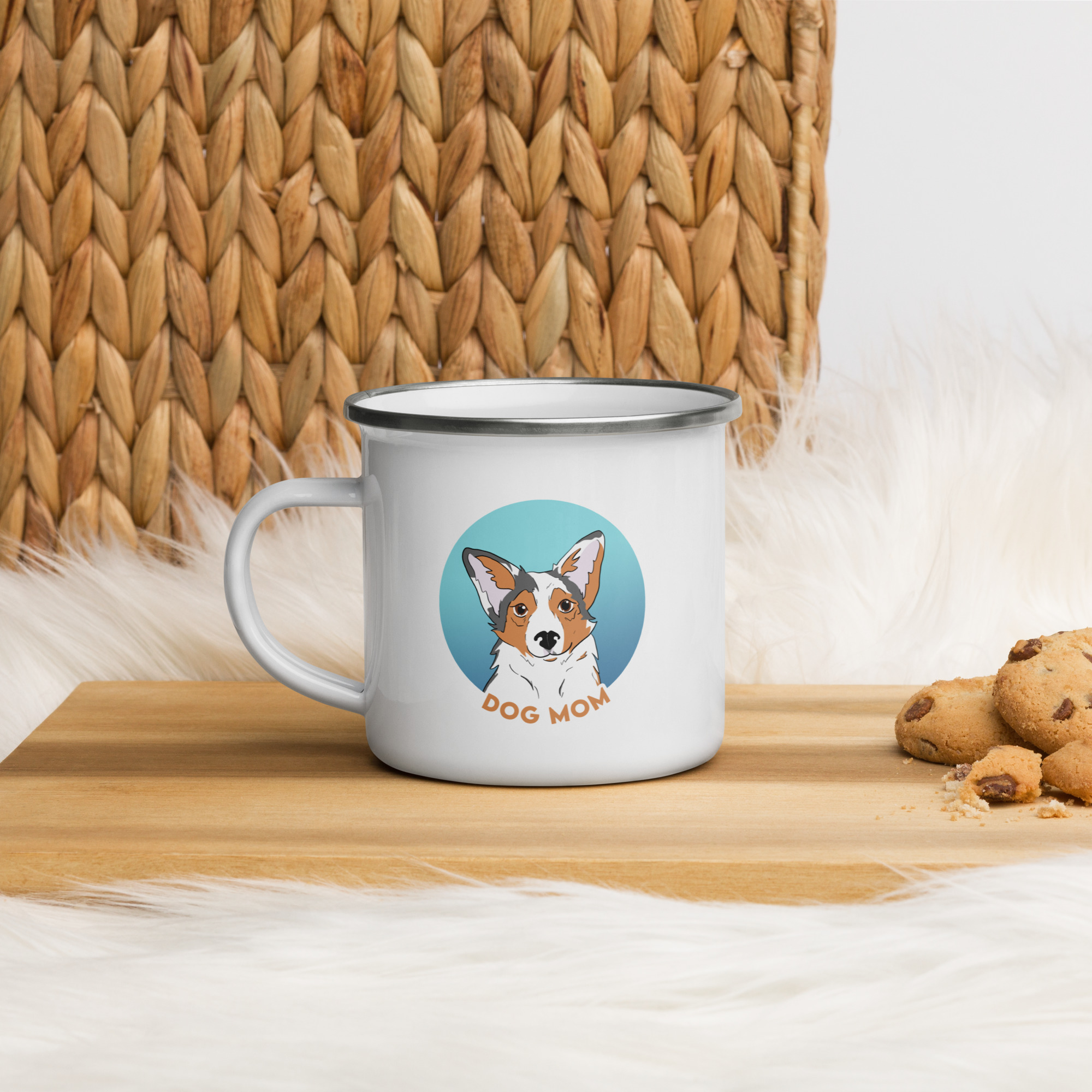 mug-dog-mom-emaille